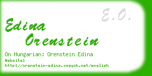 edina orenstein business card